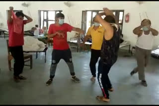 Corona patients dancing on a Haryanvi song in Sirohi isolation ward goes viral