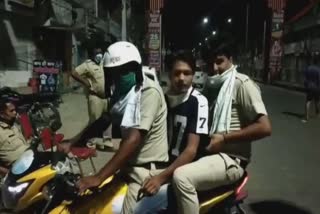 youth set fire his scooty during police checking in kurukshetra