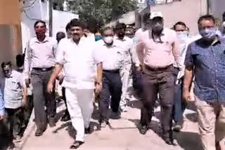 talasani srinivas yadav visit nala bazar basthi