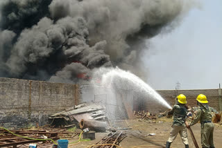 fire at Chemical factory