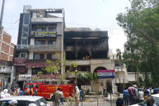 Fire at residential building in Delhi