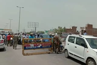 Main border seal of Ghaziabad Loni movement closed for Delhi