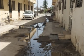 Residents upset due to no drainage of drain water