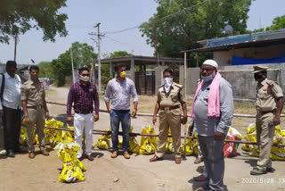 groceries distribution to cantonment zone people