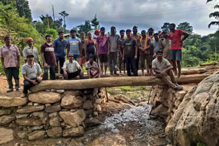 re constructed the bridge and house which was destroyed by flood