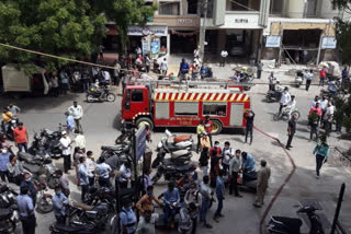 A fire broke out in HDFC Back's server room in Park Colony