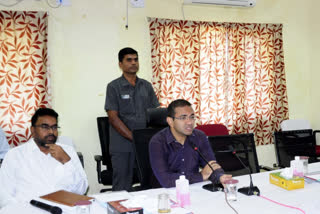 collector review on controllig of locust in nirmal district