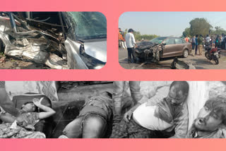 road accident in prakasam dst addanki one died 3 injured