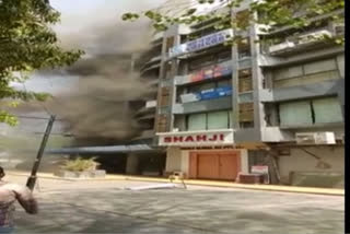 Fire in Ahmedabad building, man jumps off 4th floor and dies