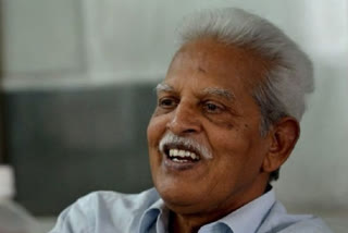 Revolutionary writer and Telugu poet P Varavara Rao (file photo)