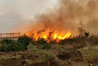 FIRE ACCIDENT AT BASAR IIIT PREMISES IN NIRMAL DISTRICT