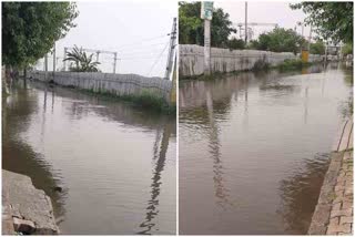 gannaur garhi jhanjhara road becomes pond