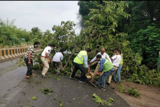 Heavy Wind rain in Manchiryala district