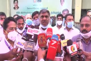 minister Veeramani opens medical camp for elders in tirupattur