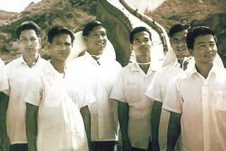 Naga separatist leaders near the Great Wall of China in the 1960s.