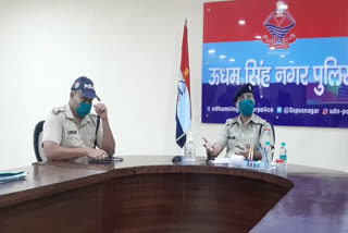 rudrapur police preparation for corona, उधम सिंह नगर पुलिस की कोरोना से निपटने की तैयारी