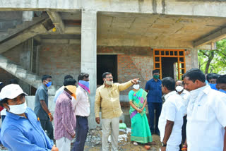 Agriculture minister singireddy niranjan reddy visit new MLA camp office in Wanaparthy district