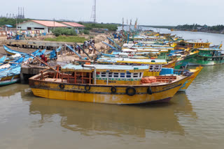 Fishermen who go fishing at east godavari district