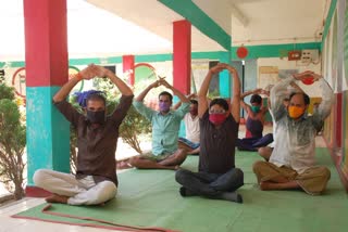 yoga in quarantine center