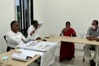 Minister Harish's review on the progress of the Ramayanpet canal in siddipet district