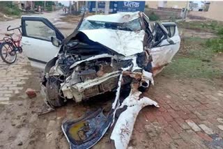 four people died road accident in Jind