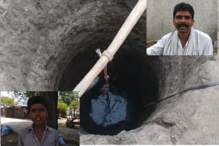 covid-19 lockdown : father and son dig 16 ft deep well outside house in nanded district