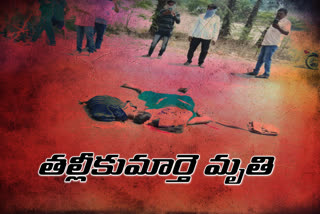 mother-and-child-dead-in-road-accident-at-thallampadu-khammam-district