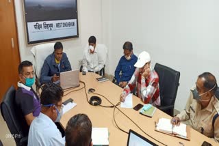 DC held meeting through video conferencing in chaibasa