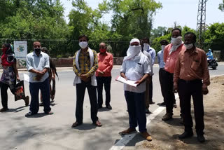 Bhilwara news, Light Decoration traders protested, lockdown