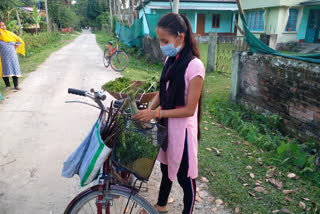 a teenager girl of darrang struggled for her family
