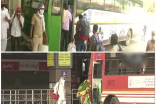 Bus services resume in several states