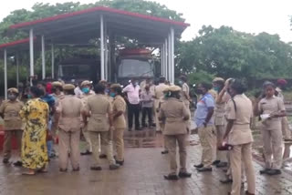 Home Guard Staff Strike in Mangalore