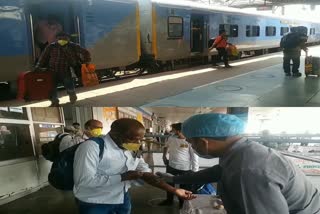 Affidavits filled with passengers arriving from Howrah to Tatanagar