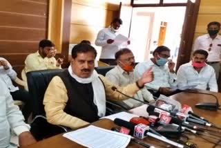 Railway Minister Suresh Angadi pressmeet