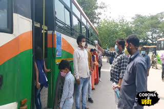 Roadways buses started operating only in Uttar Pradesh border