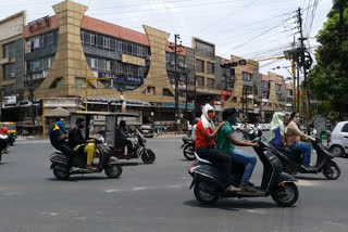 After 2 months in Indore, a crowd of vehicles hit the streets