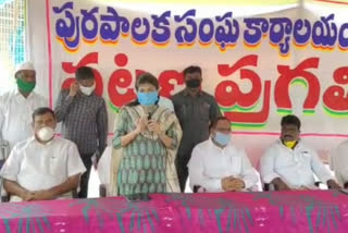 mla ramulu naik visited special cleaning program in khammam vira