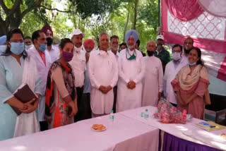 Health Minister Balbir Singh Sidhu at Kesgarh Sahib