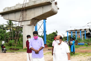 ആലപ്പുഴ  ബൈപാസ് ഗർഡർ  ബോൾട്ട് ഘടിപ്പിക്കൽ  മന്ത്രി ജി.സുധാകരൻ  alappuzha bypass  minister-g-sudhakaran  alappuzha