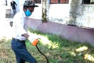 Snake found in Quarantine Center of Ramnagar