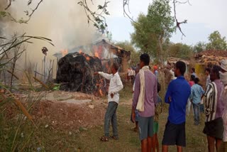 Fire in nawagarh block