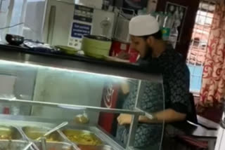 Hotel owner food eating video viral in Hassan
