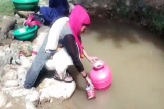 Villagers forced to use contaminated water from nullah in J-K's Kathua