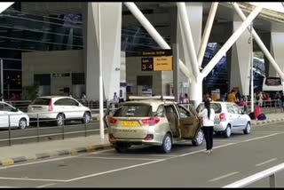 all cabs and taxi getting sanitized before entering into igi airport