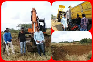 illegal sand excavation was opposed at  Elanka in east godavari district