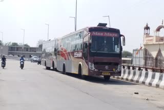 private bus of kota, कोटा की निजी बस