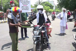 haryanvi artist protest in rohtak