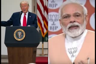 PM Narendra Modi had a telephone conversation today with US Pres Donald Trump