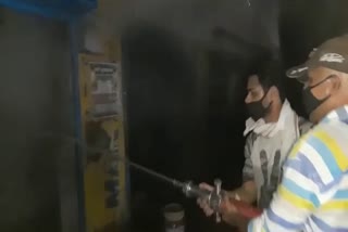 horrific Fire in kota, टायर की दुकान में आग