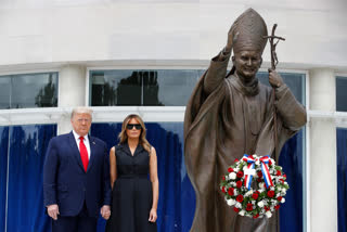 President Donald Trump and first lady Melania Trump